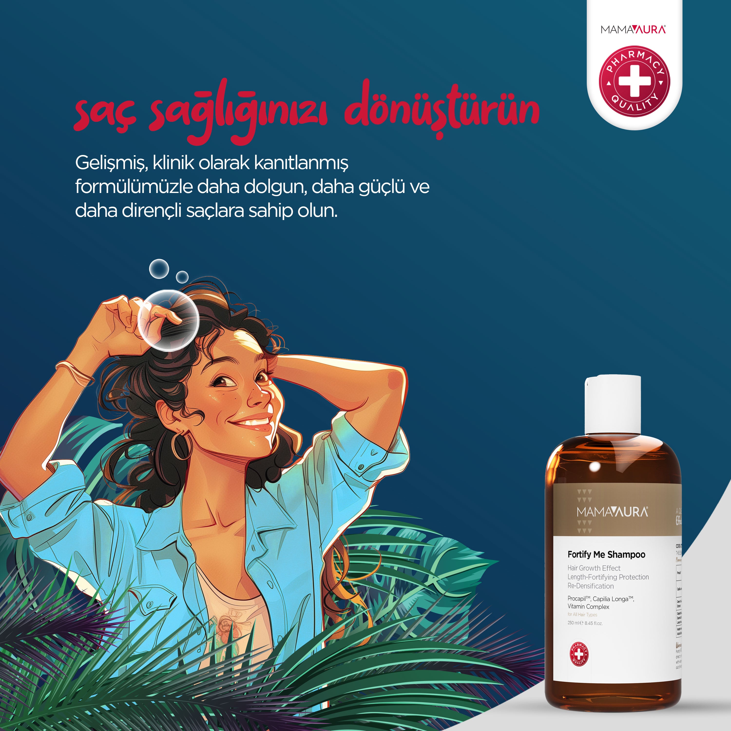 Mamaaura Fortify Me Dökülme Karşıtı Şampuan (250ml)