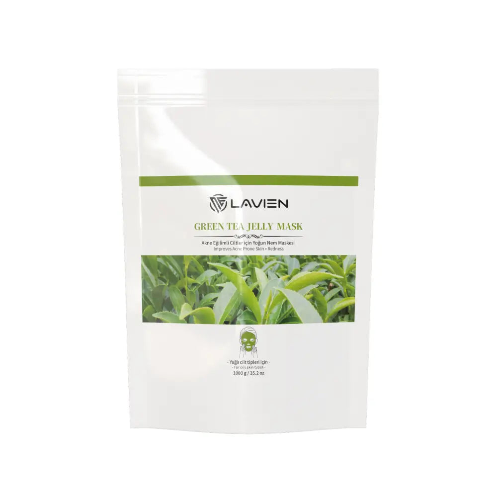 Lavien Green Tea (Yeşil Çay) Jelly Mask | Akne ve Yağlanma Karşıtı Toz Maske - Peeling
