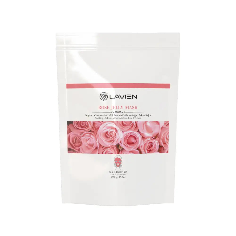 Lavien Rose (Gül) Jelly Mask | Nemlendirici & Sıkılaştırıcı Toz Maske - Peeling