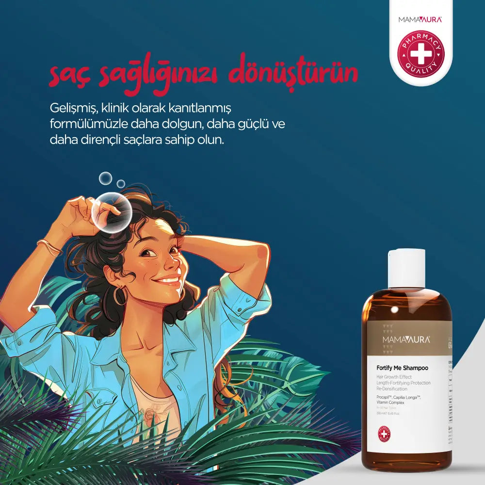 Mamaaura Fortify Me Dökülme Karşıtı Şampuan (250ml) - Şampuan