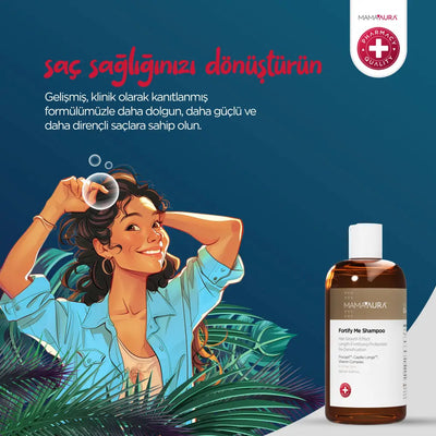 Mamaaura Fortify Me Dökülme Karşıtı Şampuan (250ml) - Şampuan