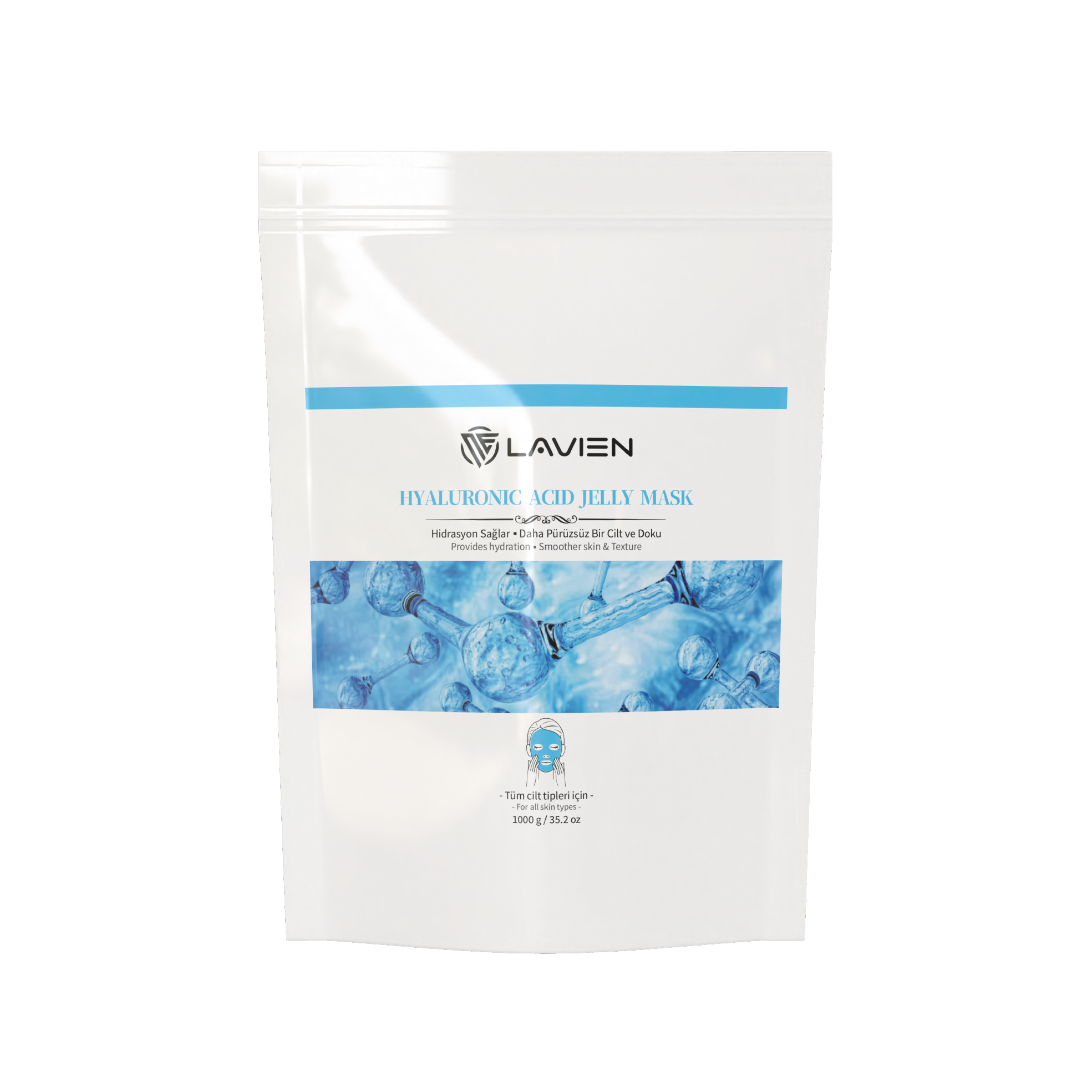 Lavien Hyaluronic Acid Jelly Mask | Nemlendirici Soyulabilir Toz Maske