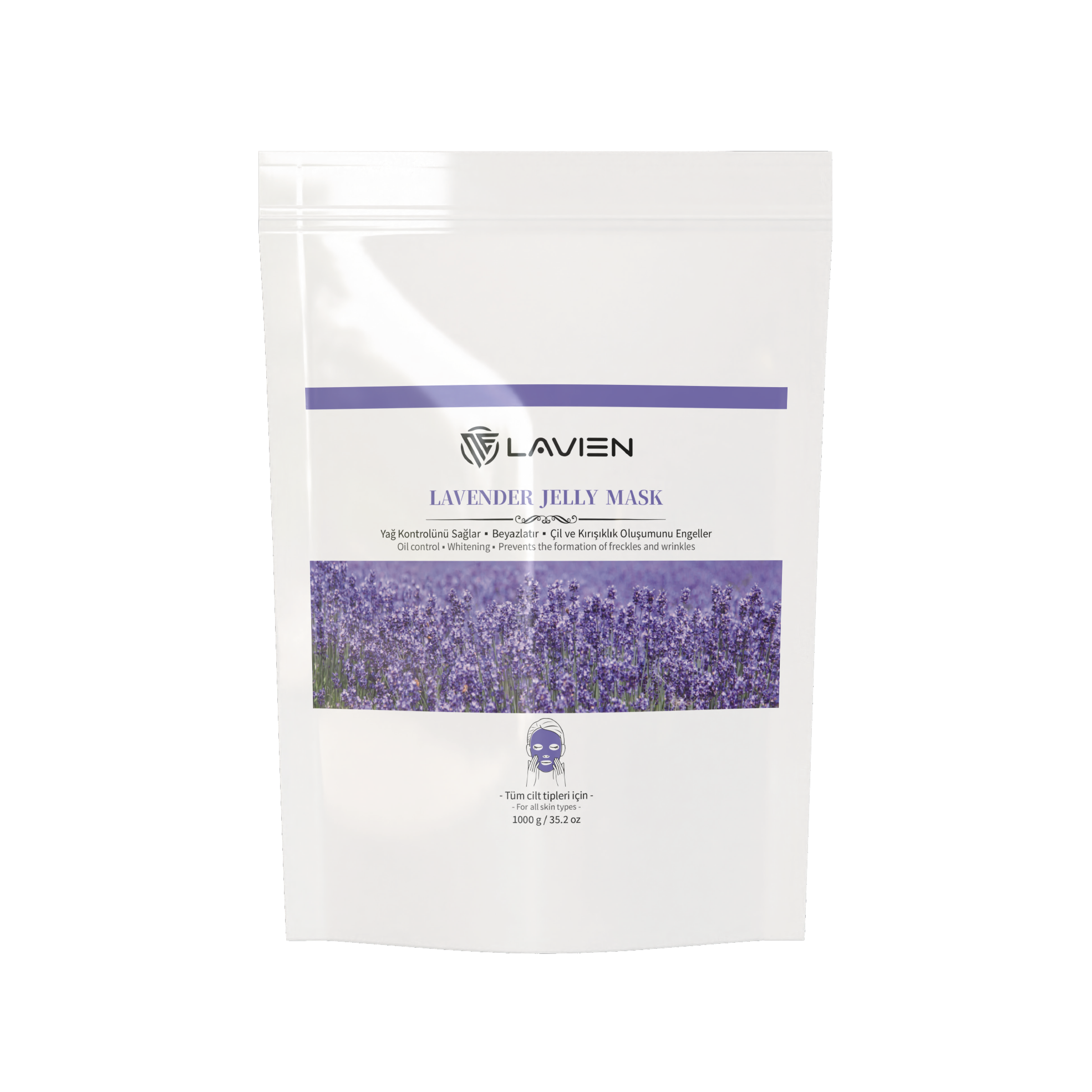 Lavien Lavender (Lavanta) Jelly Mask | Yatıştırıcı Soyulabilir Toz Maske